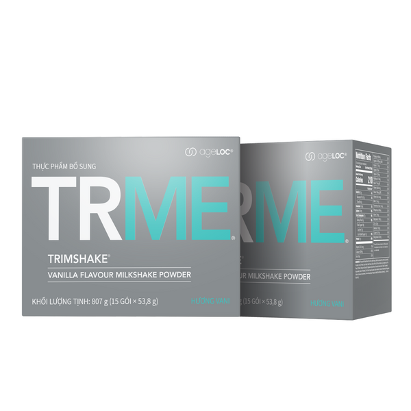 Bộ 2 hộp Thực phẩm bổ sung ageLOC TRME TRIMSHAKE VANILLA FLAVOUR MILKSHAKE POWDER